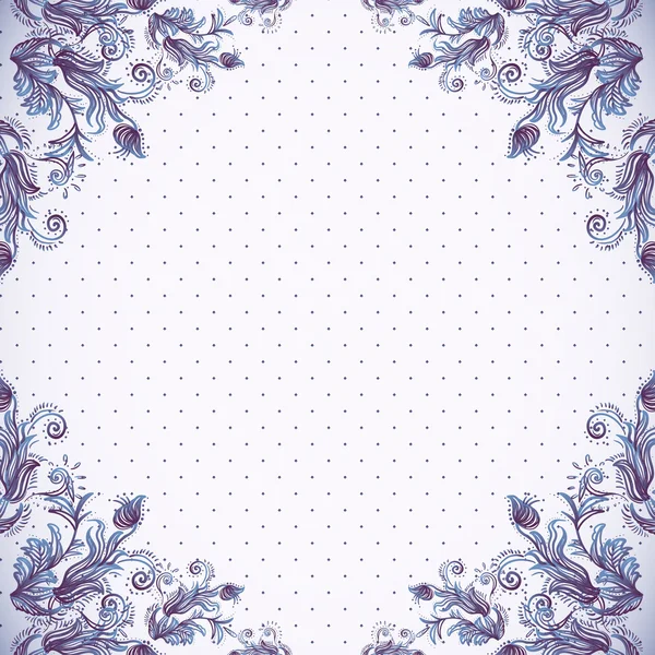 Fond vintage sans couture, motif baroque — Image vectorielle