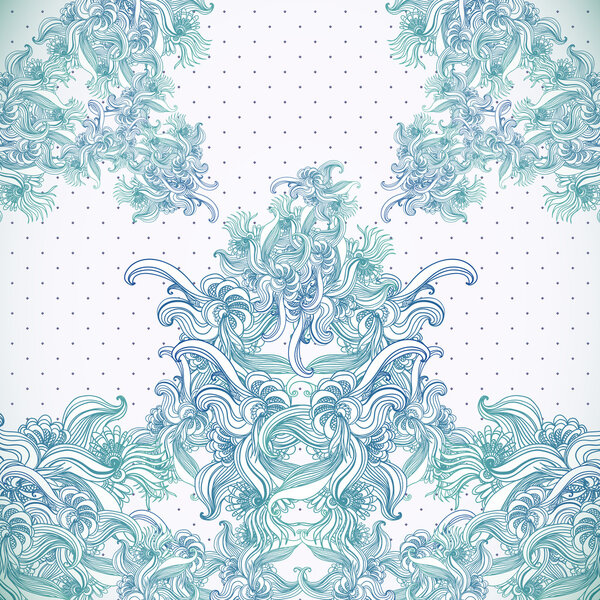 Винтажный фон, барочный узор
