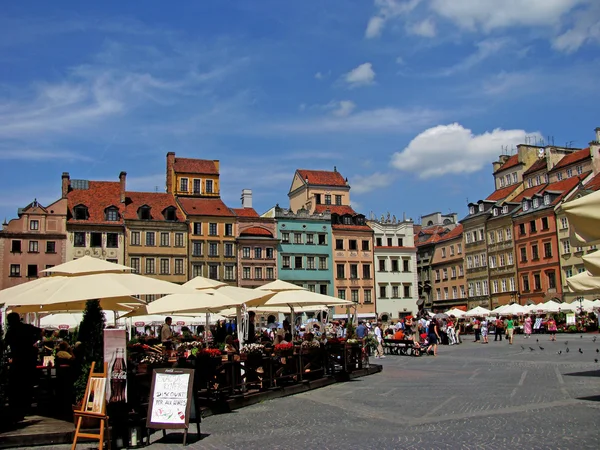 Castle square, Varsó, Lengyelország. — Stock Fotó
