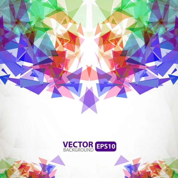 Abstract geometric background with explosion — Stock Vector