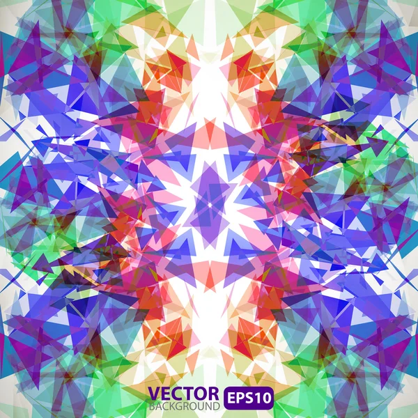 Fondo geométrico abstracto con explosión — Vector de stock