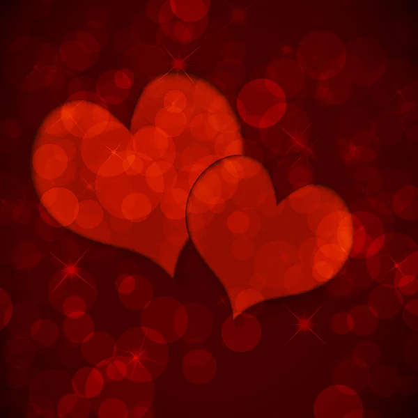 Kalpli sevgililer günü geçmişi — Stok Vektör