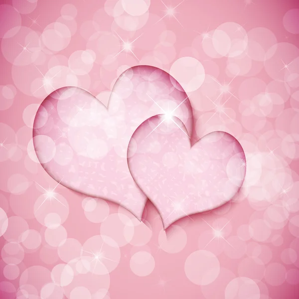 День святого Валентина фон с сердцами — стоковый вектор