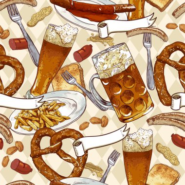 sorunsuz geçmiş ile bira bardakları, simit