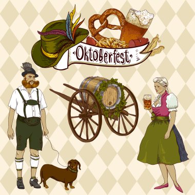 Oktoberfest kutlamaları tasarım