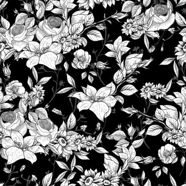 Gül ile sorunsuz tek renkli çiçek arka plan