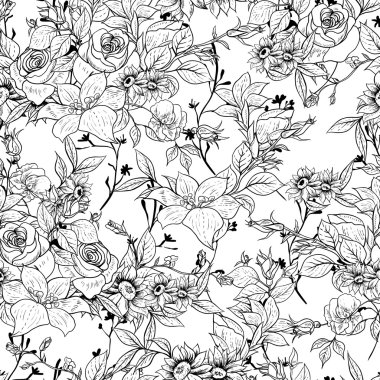 Gül ile sorunsuz tek renkli çiçek arka plan