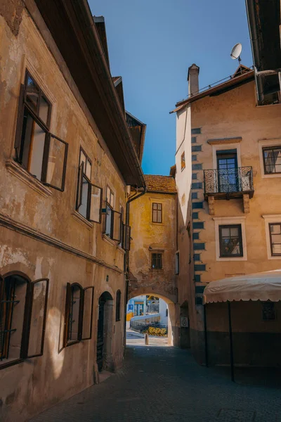 Skofja Loka Slovenia Old City Center Travel Europe Aesthetic Photo — Stock Photo, Image