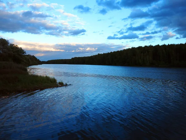Rzeka Trasna Rejonie Moskwy Zbiornik Trasna Obwodzie Moskiewskim — Zdjęcie stockowe