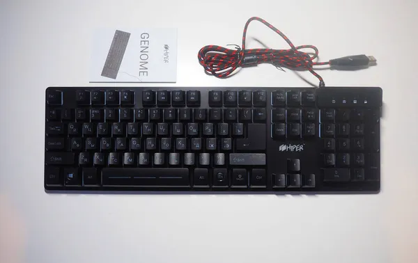 Teclado Com Teclado Retroiluminado Teclado Jogo Retroiluminado Detalhes Close — Fotografia de Stock