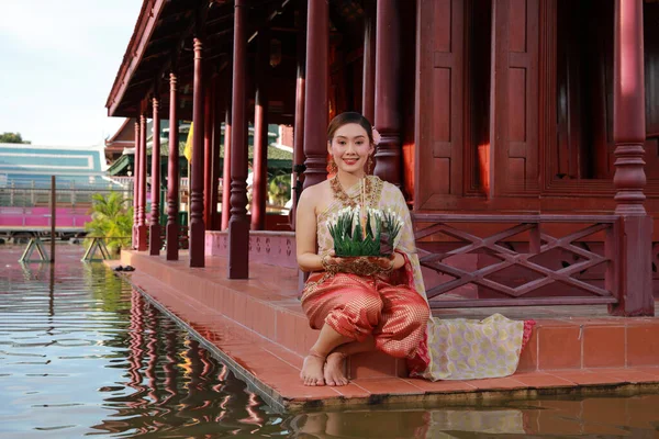 architecture, asia, asian, attractive, ayutthaya, background, bamboo, bangkok, beautiful, beauty, culture, face, fashion, festival, floating basket, floating lantern, flower, full moon, garden, girl, goddess, goddess of water, hello, krathong, kraton