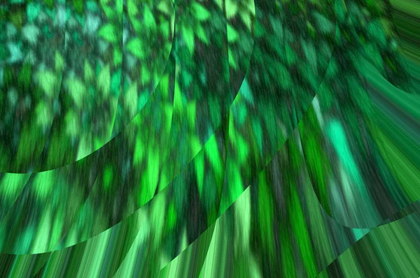 Kouzelný stopy pozadí - pohled přes smaragdově sklo. — Stock fotografie