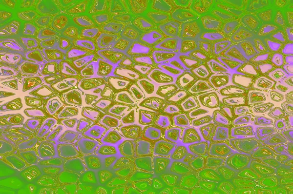 Fond mosaïque fissurée - vert-violet . — Photo