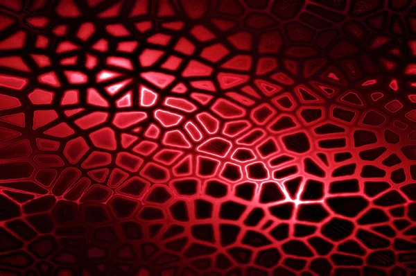 Fundo de mosaico rachado - vermelho retroiluminado . — Fotografia de Stock