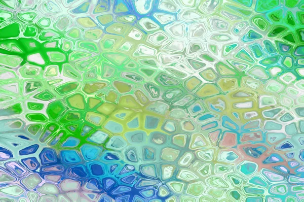 Cracked mosaic background - glass green. — Stock Photo, Image