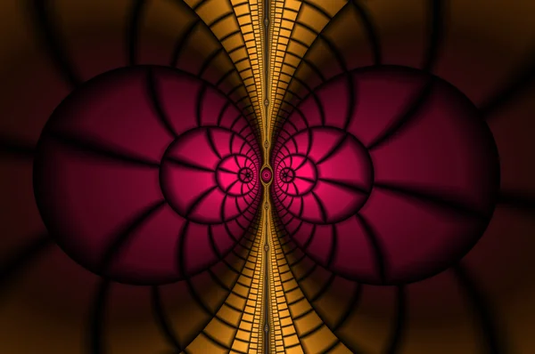 Conto de fadas fractal - olhar de néon . — Fotografia de Stock