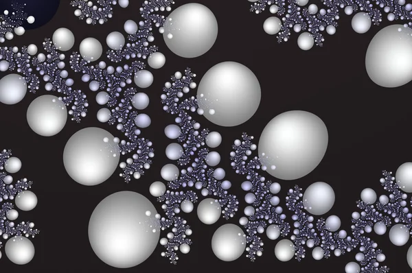 Fractal fairytale - pearl clusters. — Stock Photo, Image