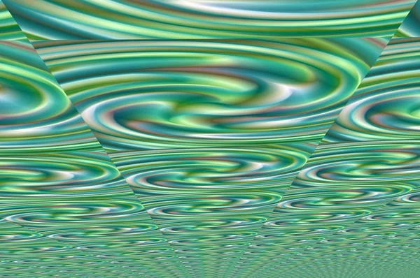 Fondo abstracto - patrón en perspectiva. techo de patrón retorcido verde . —  Fotos de Stock