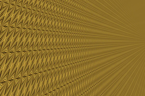 Abstract background - pattern in perspective. golden wall. — Stock Photo, Image