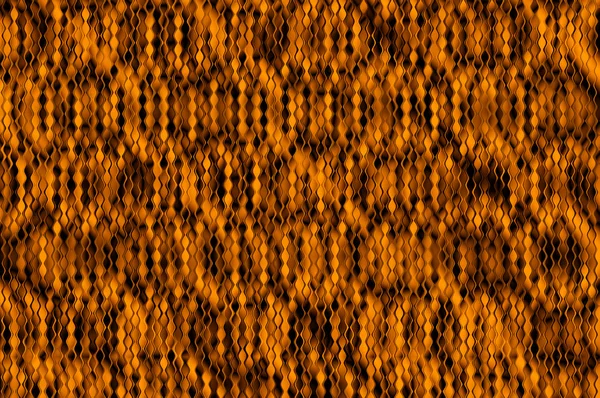 Diamond patterned glass, dark tangerine. Abstract background. — Stock Photo, Image