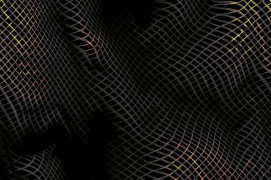 Bending highlighted mesh pattern D. Abstract background. clipart