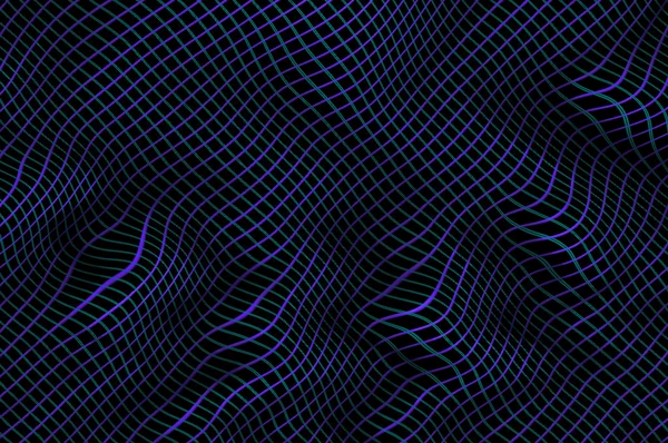 Bending highlighted mesh pattern C. Abstract background. — Stock Photo, Image