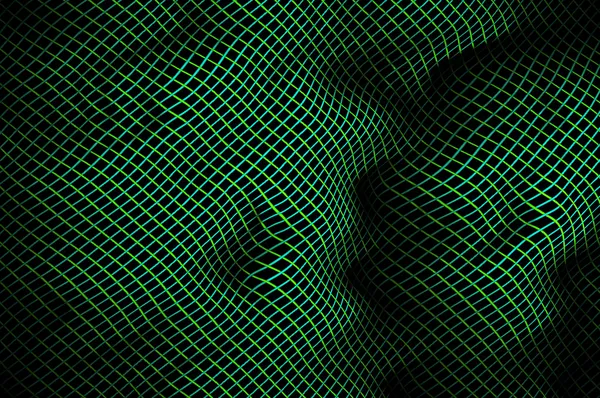 Bending highlighted mesh pattern A. Abstract background. — Stock Photo, Image