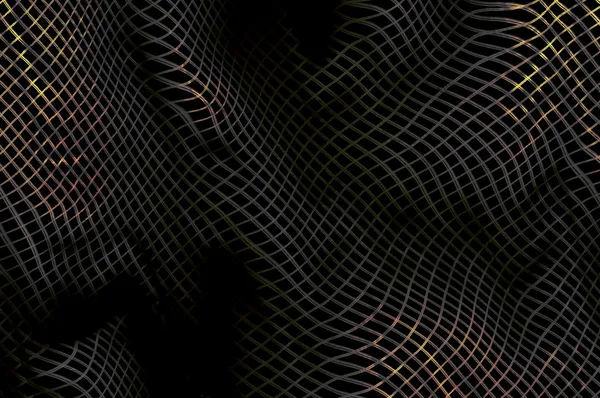 Bending highlighted mesh pattern D. Abstract background. — Stock Photo, Image