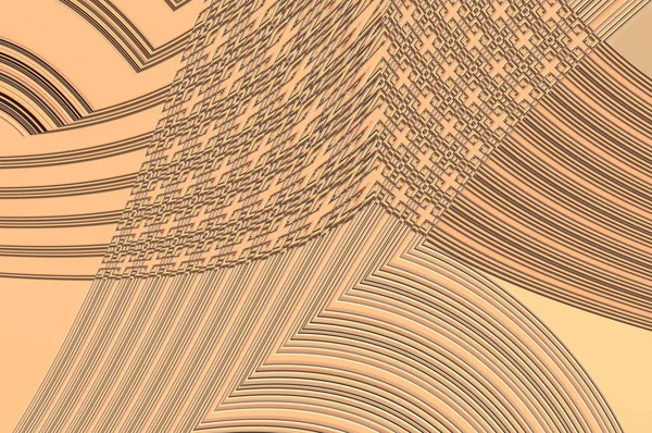 La gracia de la geometría - en beige. Fondo abstracto . — Foto de Stock