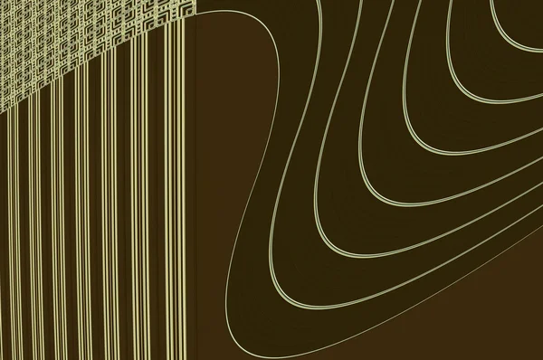 Geometry grace  - in golden-khaki. Abstract backgroung. — Stock Photo, Image