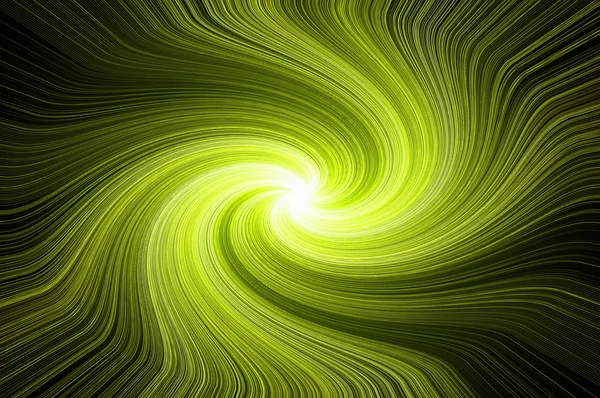 Virvlande star - grön-gul. — Stockfoto
