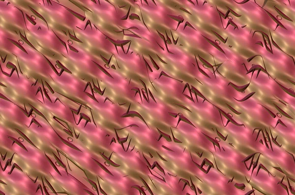 Hieroglyphs texture - golde and bright pink. Abstract background. — Stock Photo, Image