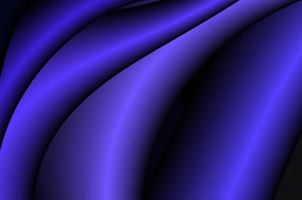 Volumetric waves fantasy in ultramarine. — Stock Photo, Image