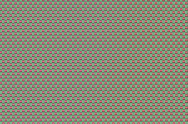 Sammanflätade grid - emerald och cerise rektangel galler. — Stockfoto