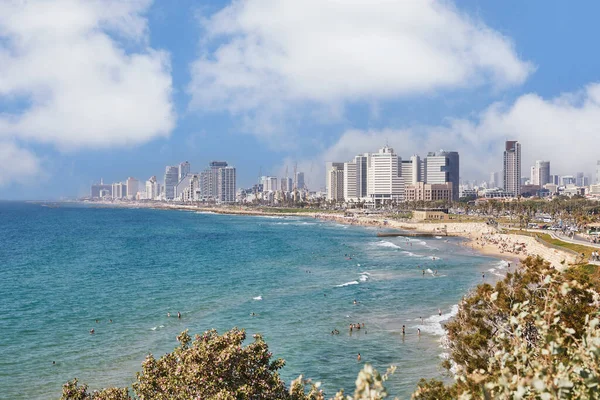 Tel Aviv Israel June 2022 Panorama Tel Aviv Coastal Strip — Foto de Stock
