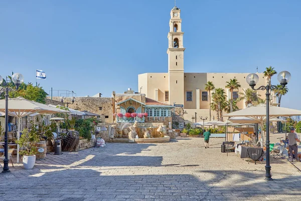 Tel Aviv Israele Giugno 2022 Piazza Centrale Della Vecchia Jaffa — Foto Stock