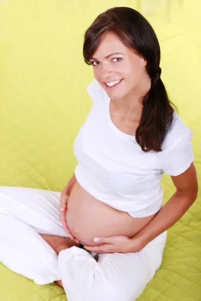 Retrato de la mujer embarazada —  Fotos de Stock