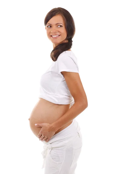 Retrato de la mujer embarazada —  Fotos de Stock