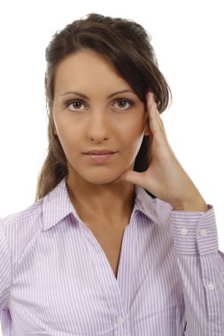 iş kadını hakkında bazı sorunlar olduğunu düşünüyor.