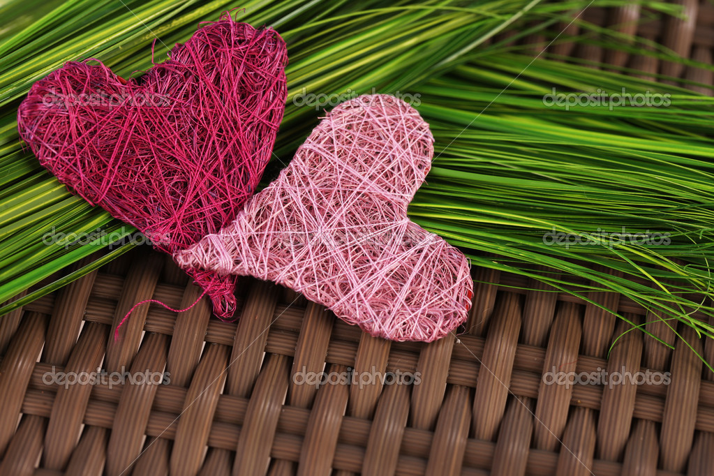 Pink heart on green grass Stock Photo by ©absolutimages 26396445