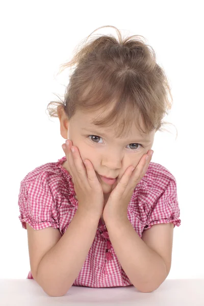 Young girl thinking about something Stock Photo