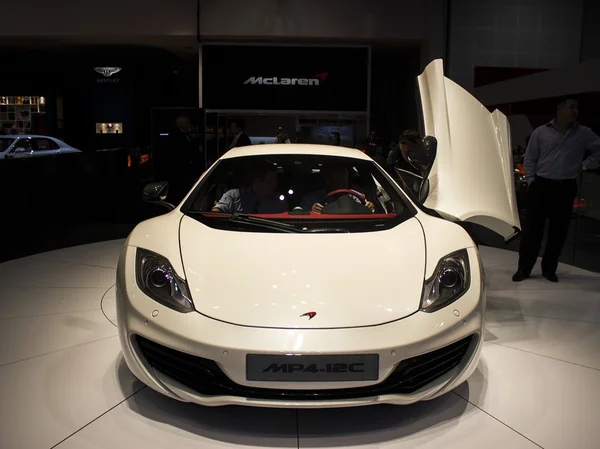 McLaren branco — Fotografia de Stock