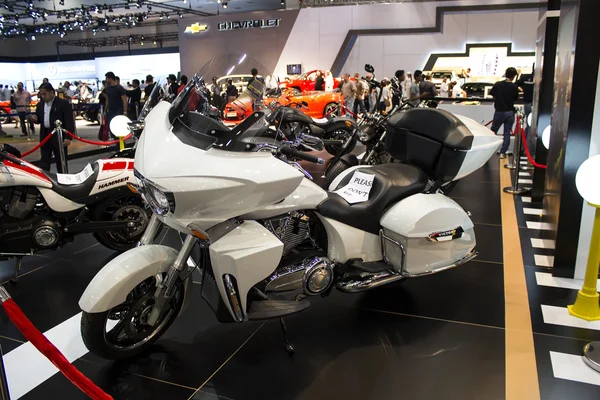 Victory motorcycle white side view — Stock Photo, Image