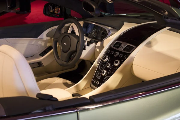 ASTON MARTIN Interior — Fotografie, imagine de stoc