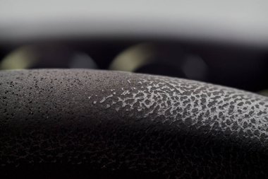 Yıpranmış Araba Direksiyonu Yakın Çekim