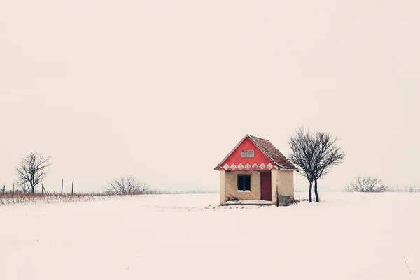 冬の家 — ストック写真