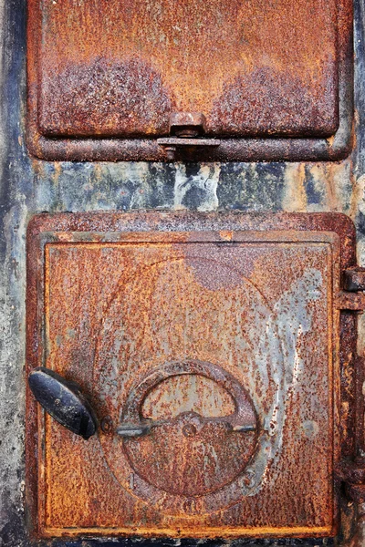 Old stove door — Stock Photo, Image