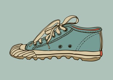 vektör desen spor ayakkabı renkli.