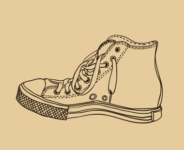 vektör desen spor ayakkabı renkli.