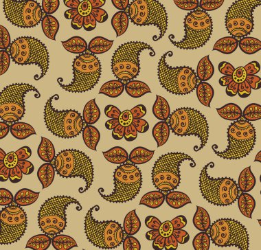 vektör çiçek tasarım kına dekorasyon, desen, duvar kağıdı.